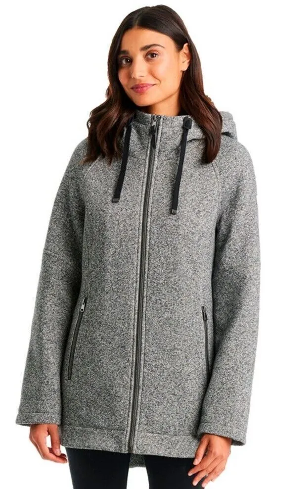 1 Madison Expedition Ladies' Knit Jacket Sherpa Lined Hood