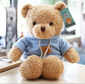 12.5” Brown Bear with blue sweater