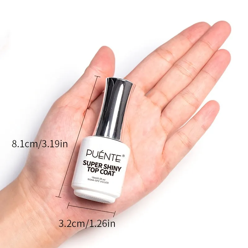 15ML Super Shiny Gel Top Coat for Longlasting Manicures