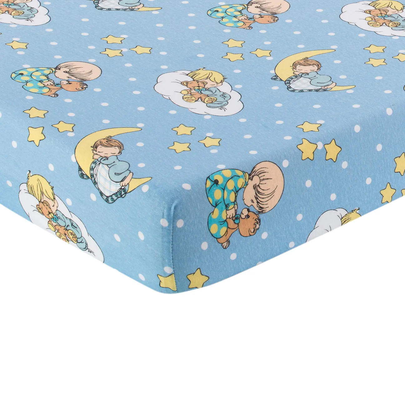 2 Pack Fitted Crib Sheets - Precious Moments Boys