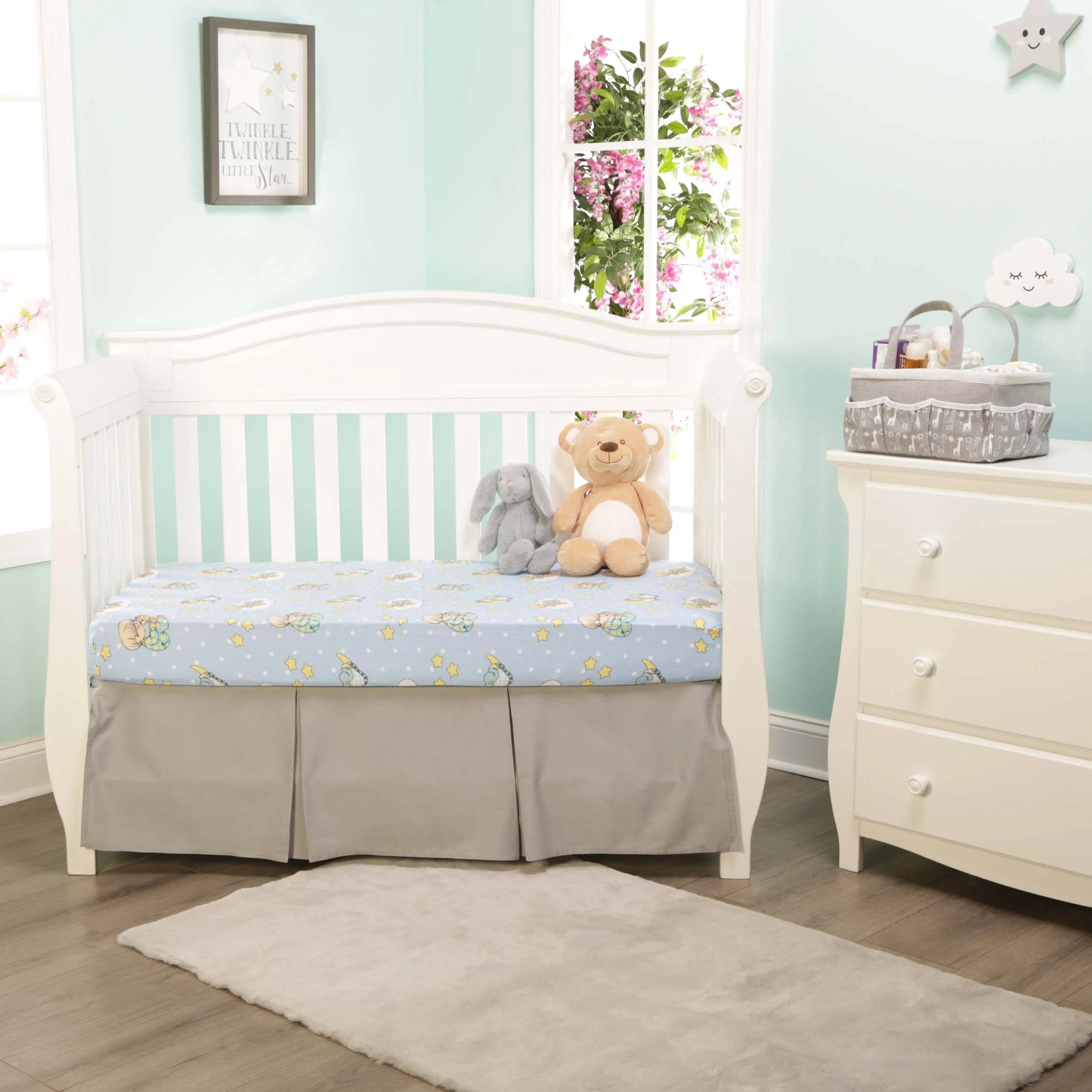 2 Pack Fitted Crib Sheets - Precious Moments Boys