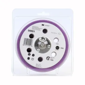 3M 05551 Hookit Clean Sanding Painters Pad 150mm 6" 25 Hole Purple Back Up