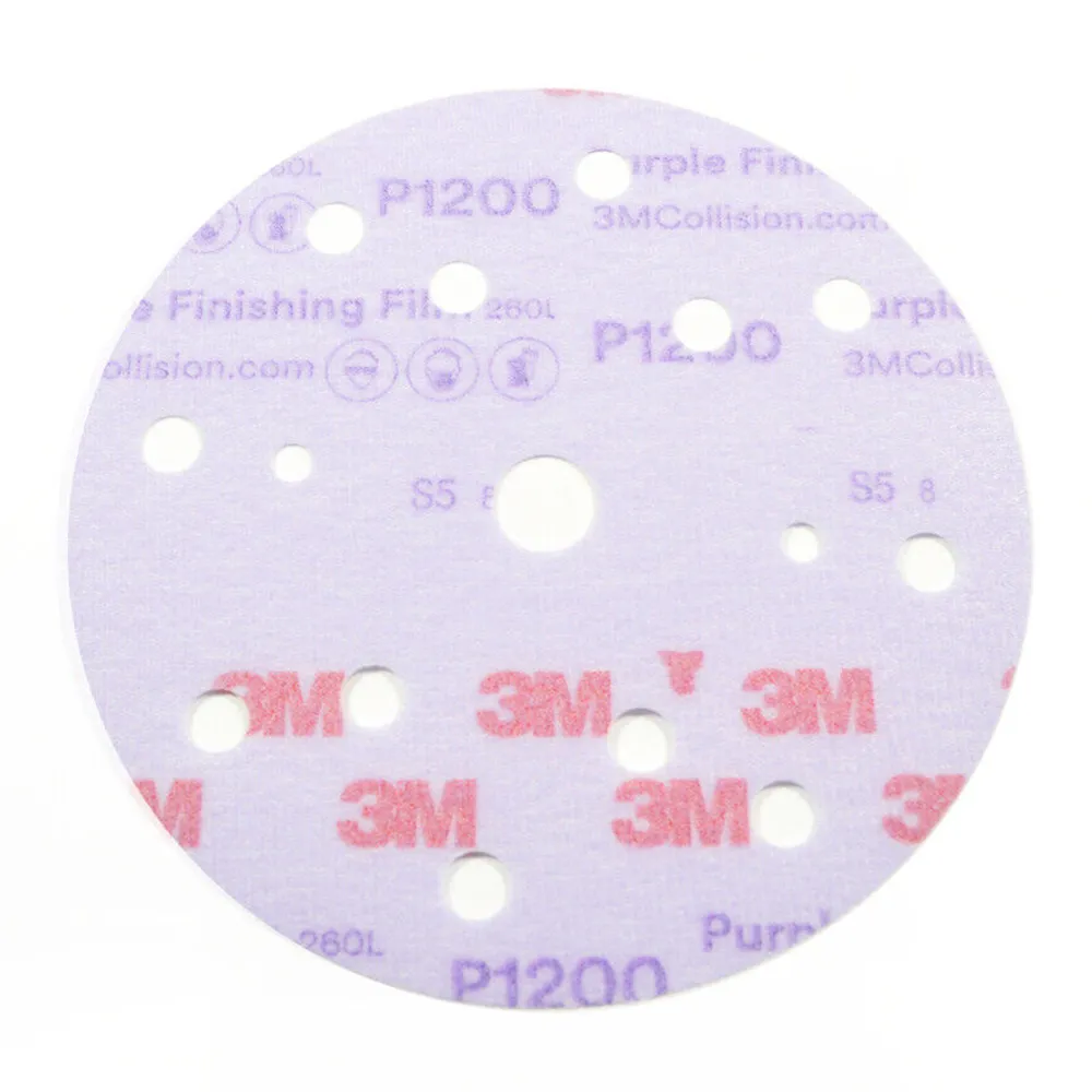 3M 51158 Purple Film Finishing Disc 15H 150mm P1200 x 50 Pack