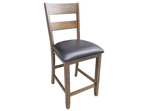 A-America Mariposa Ladderback Barstool in Rustic Whiskey (Set of 2)