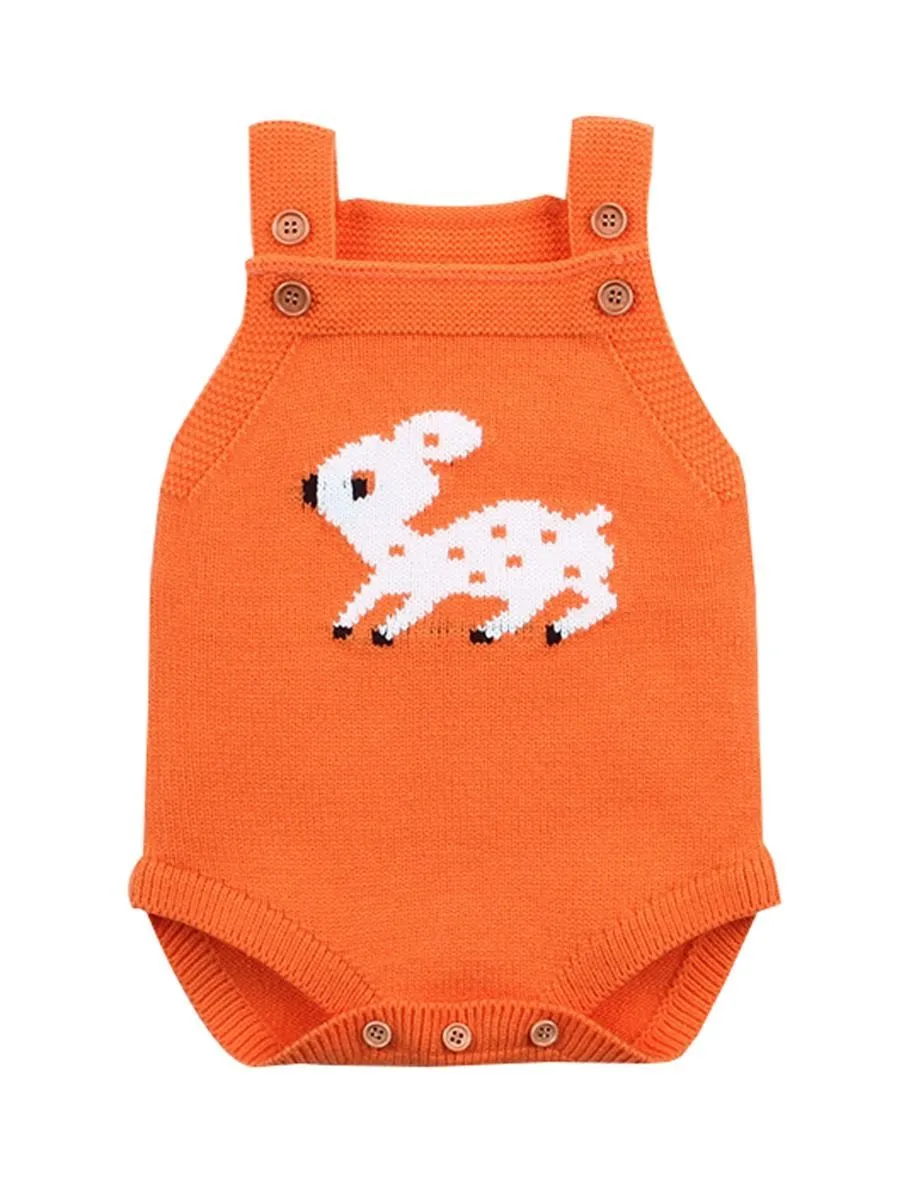 Adorable Baby Deer Crochet Bodysuit 5 Colors