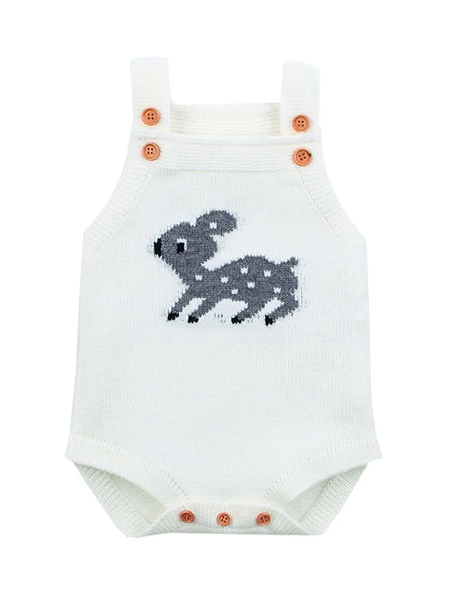 Adorable Baby Deer Crochet Bodysuit 5 Colors