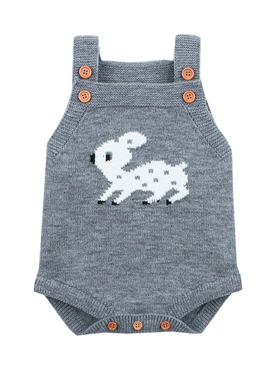 Adorable Baby Deer Crochet Bodysuit 5 Colors