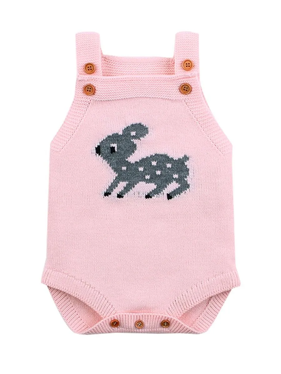 Adorable Baby Deer Crochet Bodysuit 5 Colors