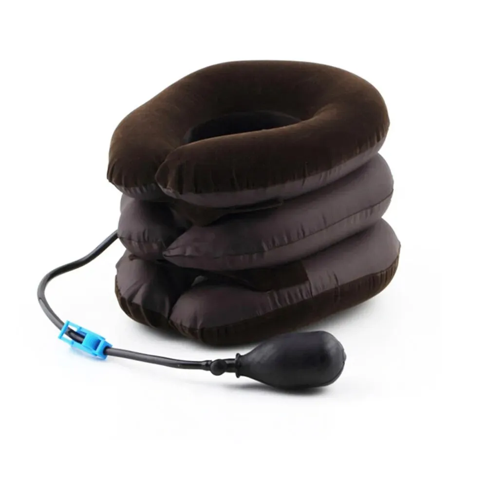 Air Inflatable Cervical Collar Neck Traction Tractor Support Massage Pillow Pain Relief Relax Health Care Neck Head Stretcher