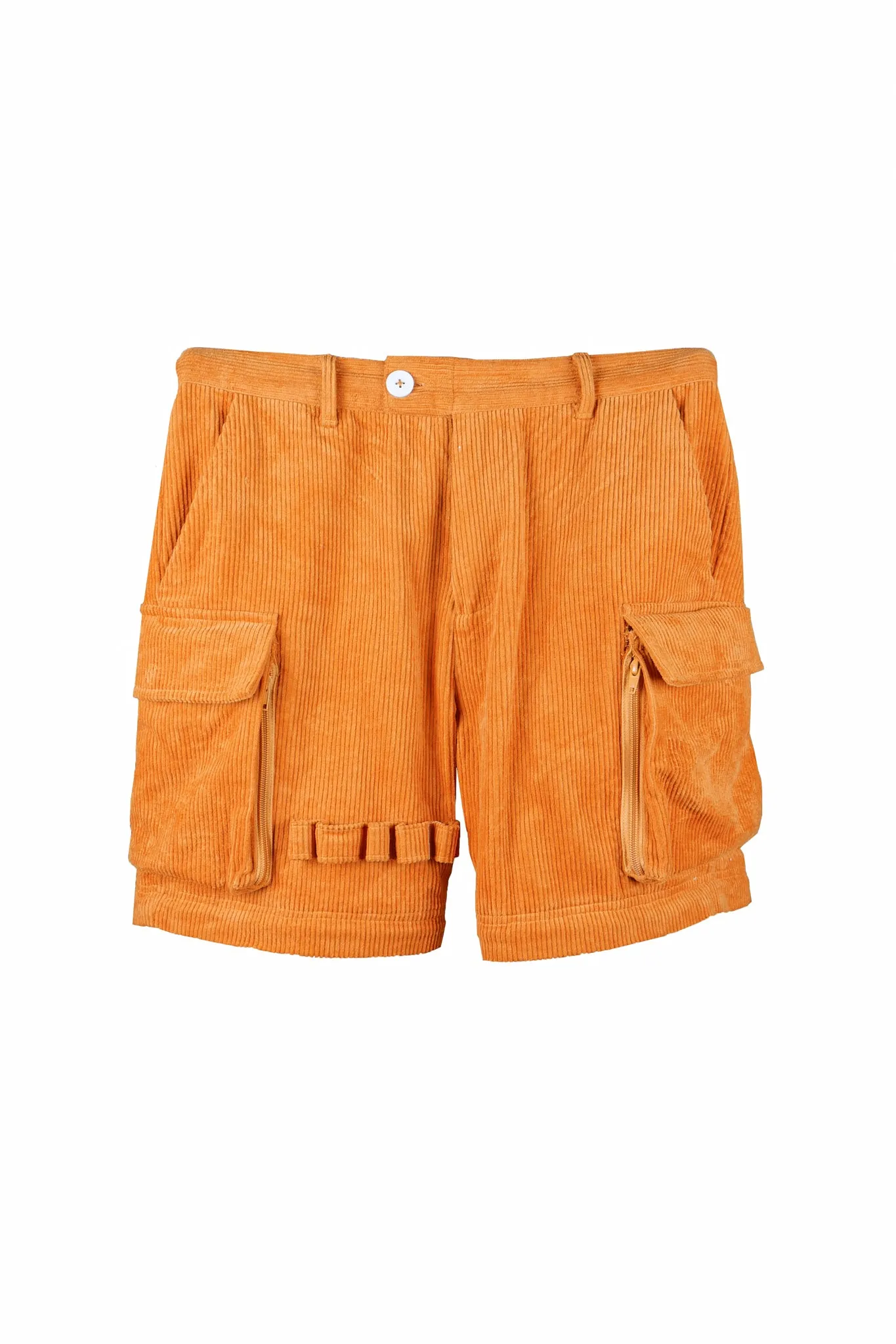 Apricot Brown Corduroy Utility Tech Pants