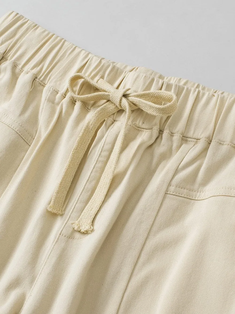 Apricot Slim-Fit High Waist Pocketed Pants