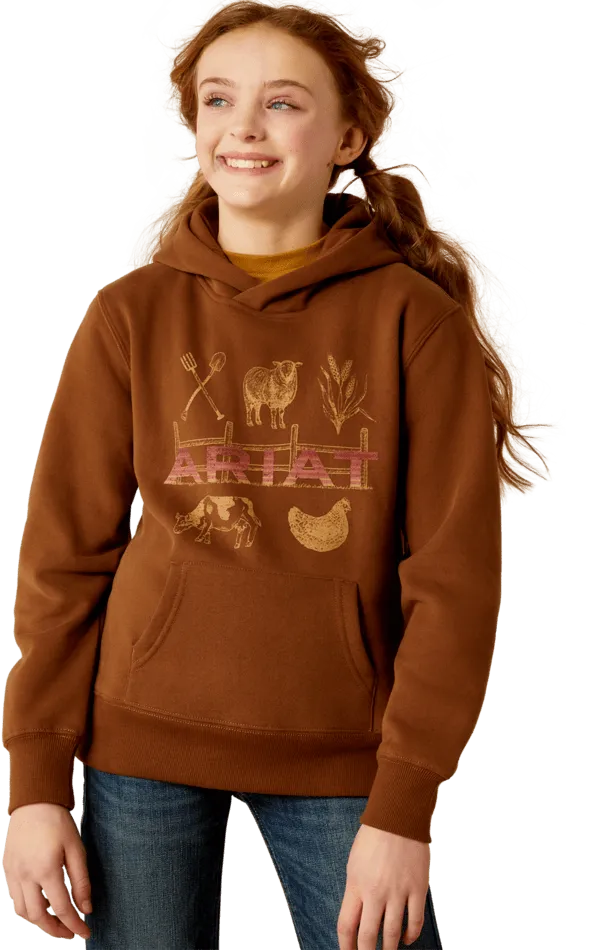 Ariat Girl's Soft Silt Ranch Collections Hoodie