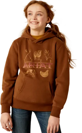 Ariat Girl's Soft Silt Ranch Collections Hoodie