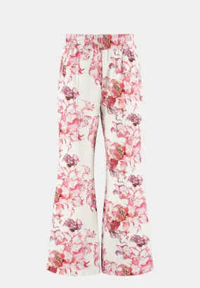 Ashluxe Female Printed Track Pant Pink Flower Aop