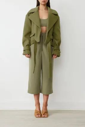 AUCKLAND COAT IN MOSS