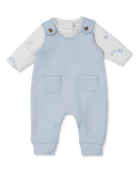 Baby Boys Dungaree Set - Starry Sky