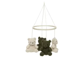 Baby Mobile - Teddy Bear - Leaf Green/Naturel