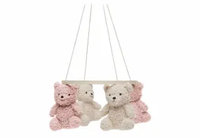 Baby Mobile Teddy Bear - Wild Rose/Natural