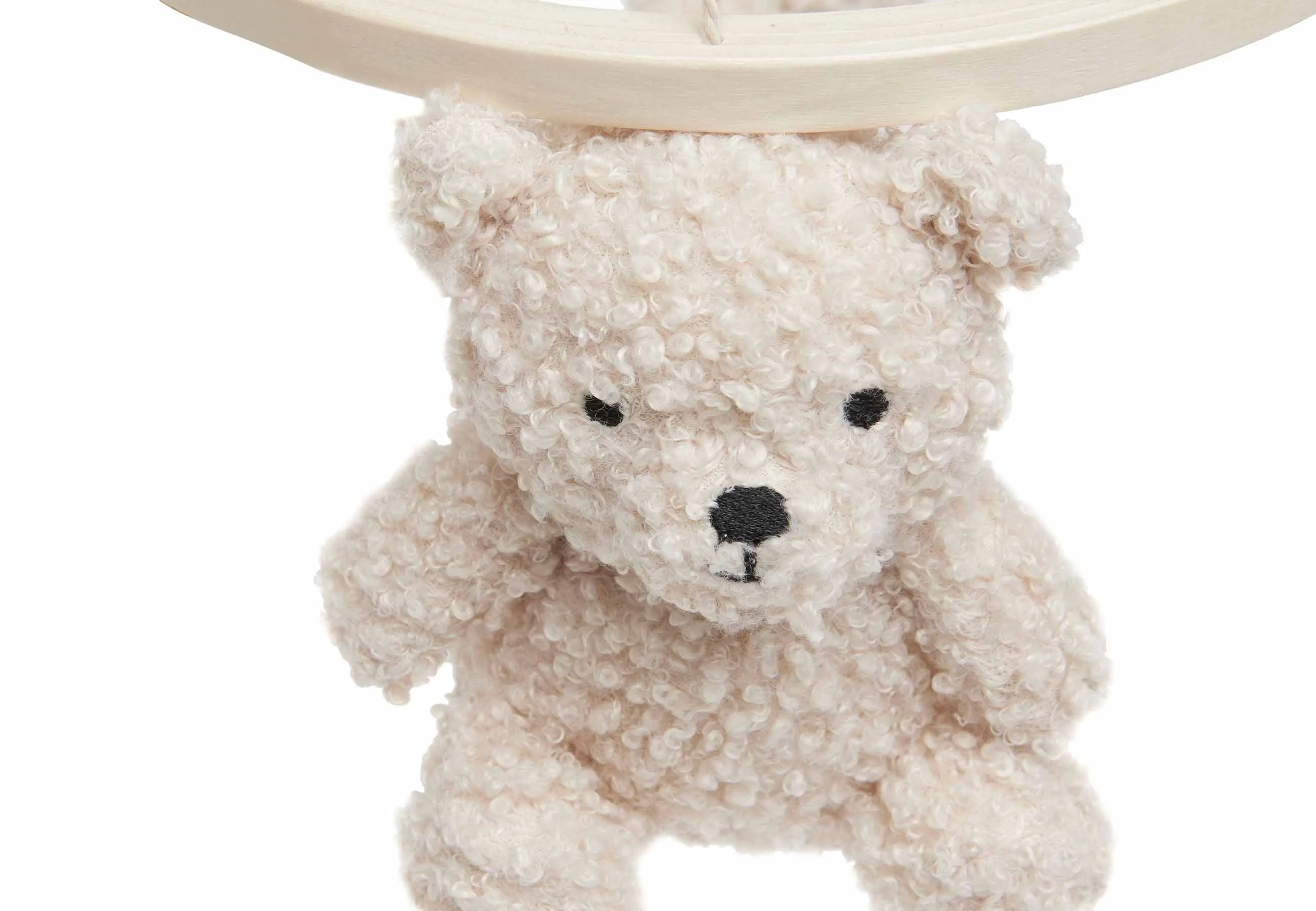 Baby Mobile Teddy Bear - Wild Rose/Natural