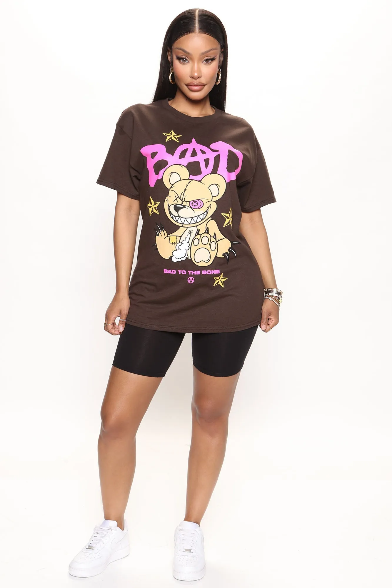 Bad Bear T-Shirt - Brown