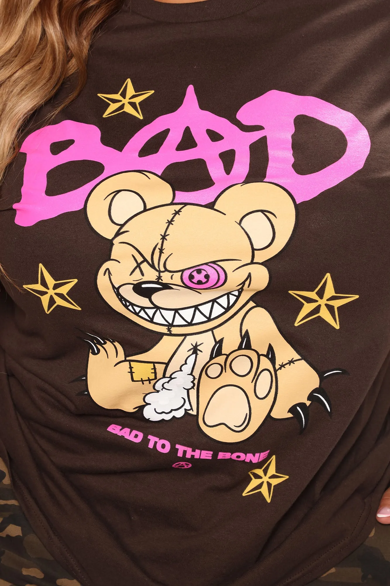 Bad Bear T-Shirt - Brown