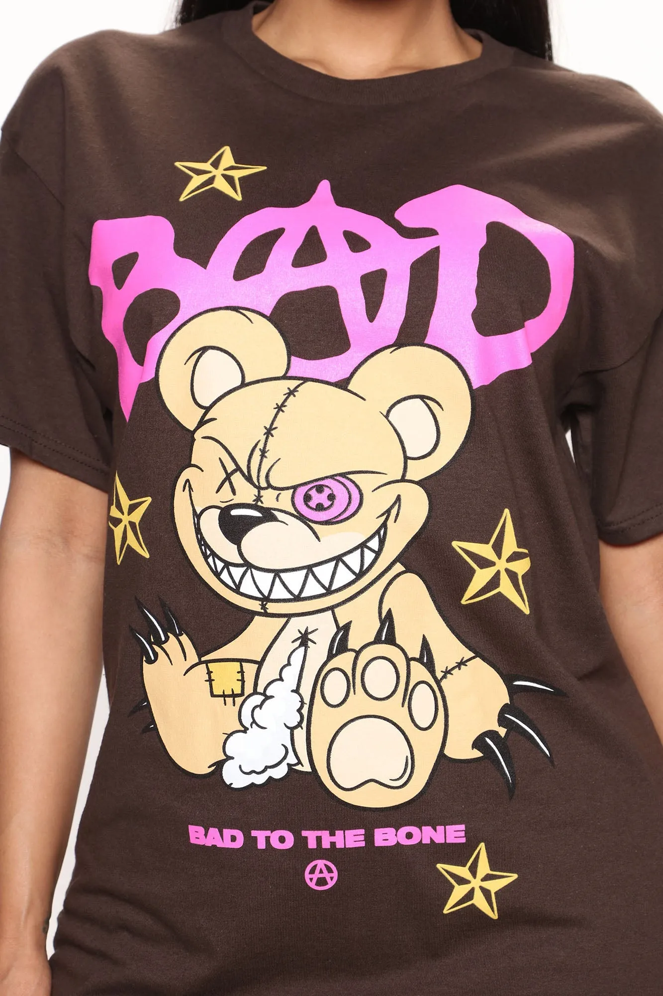 Bad Bear T-Shirt - Brown