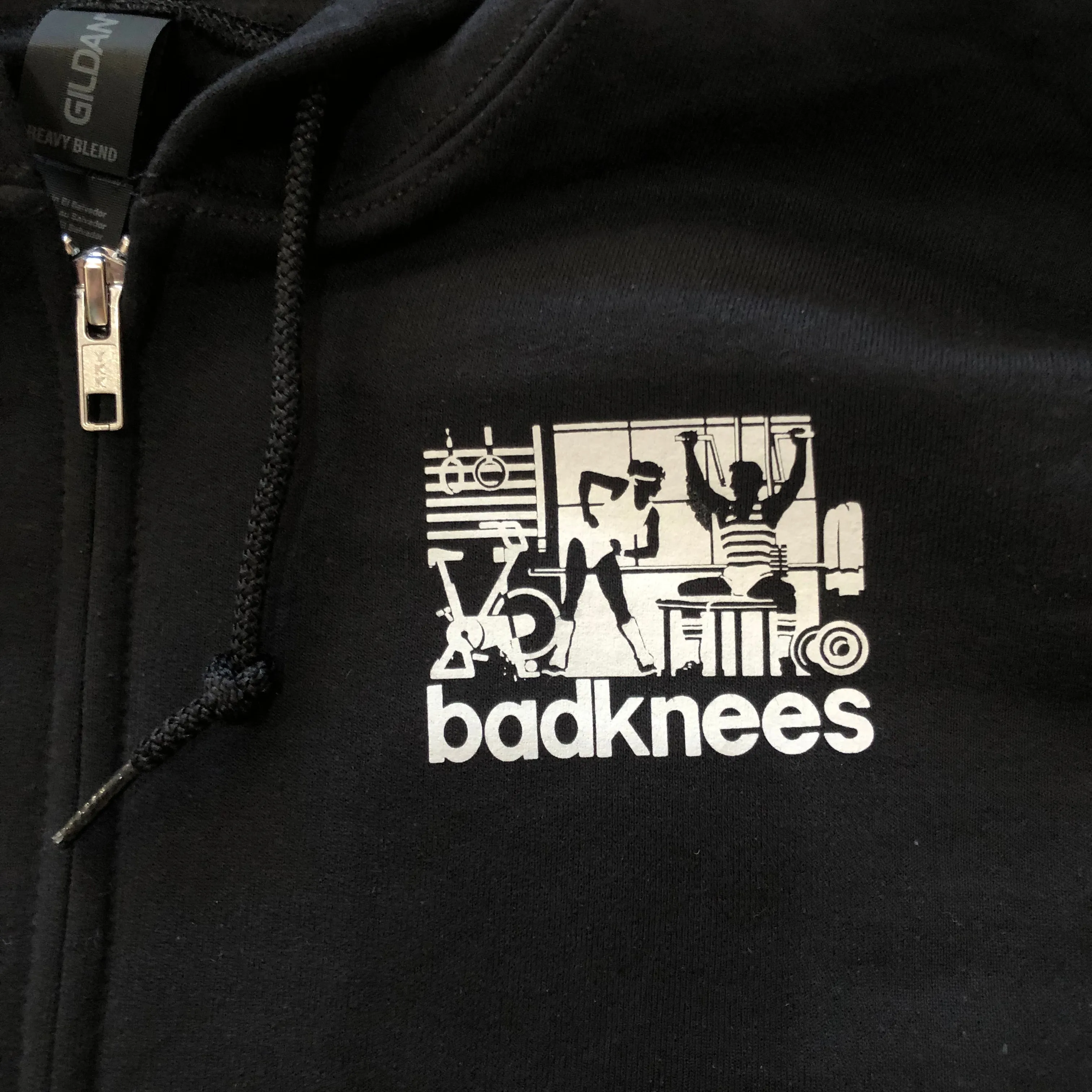 badknees Exercise Zip-up Hoodie