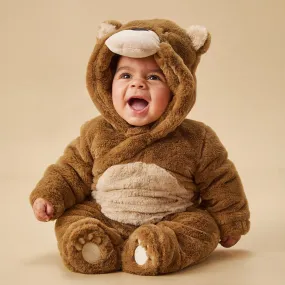 Bear Faux Fur Pramsuit