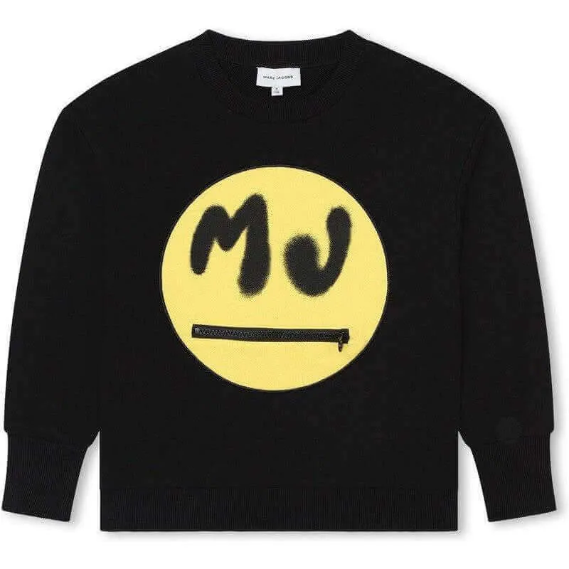 Boys Black Marc Jacobs X Smileyworld  Sweatshirt