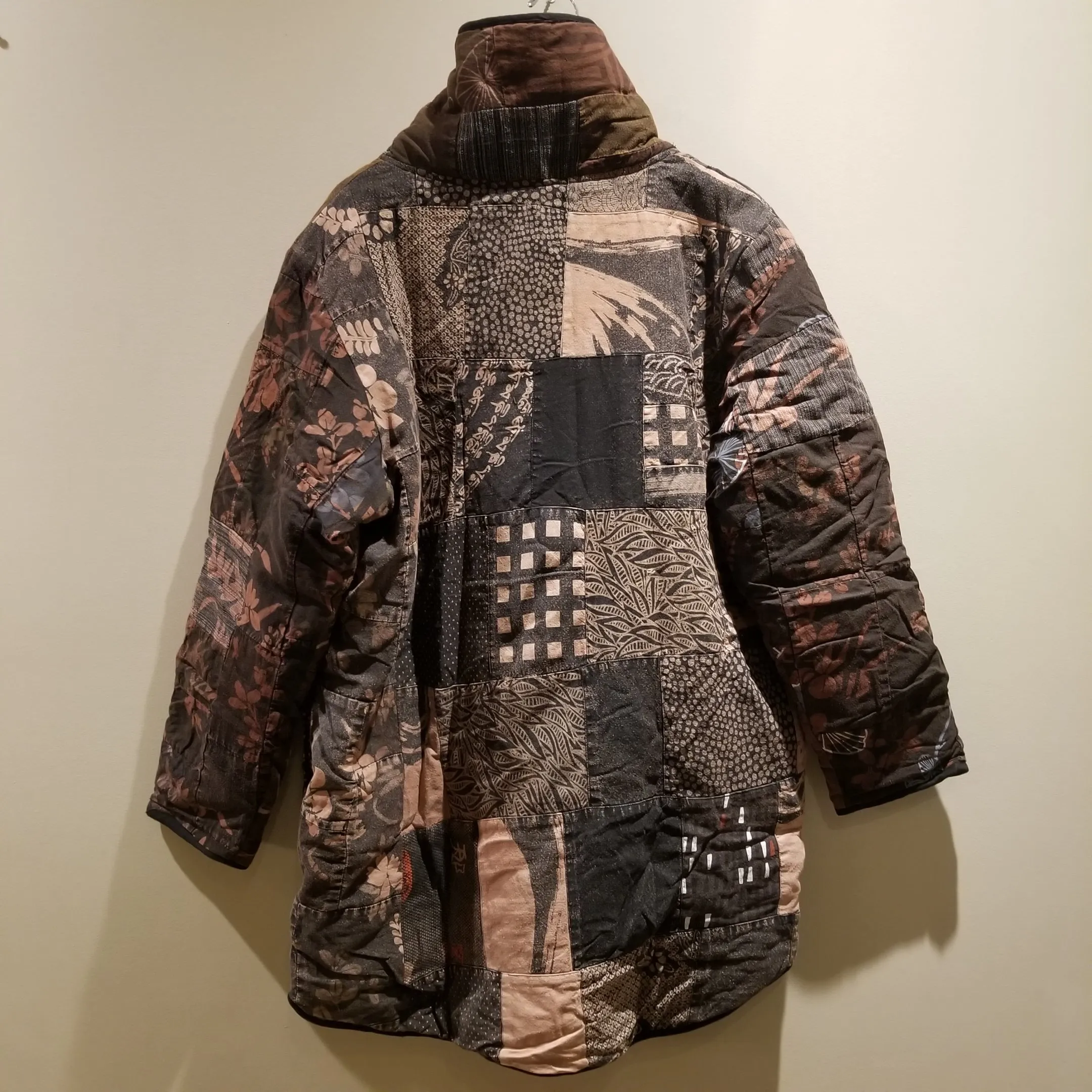 Brown Tone Patchwork Winter Jacket 1of1