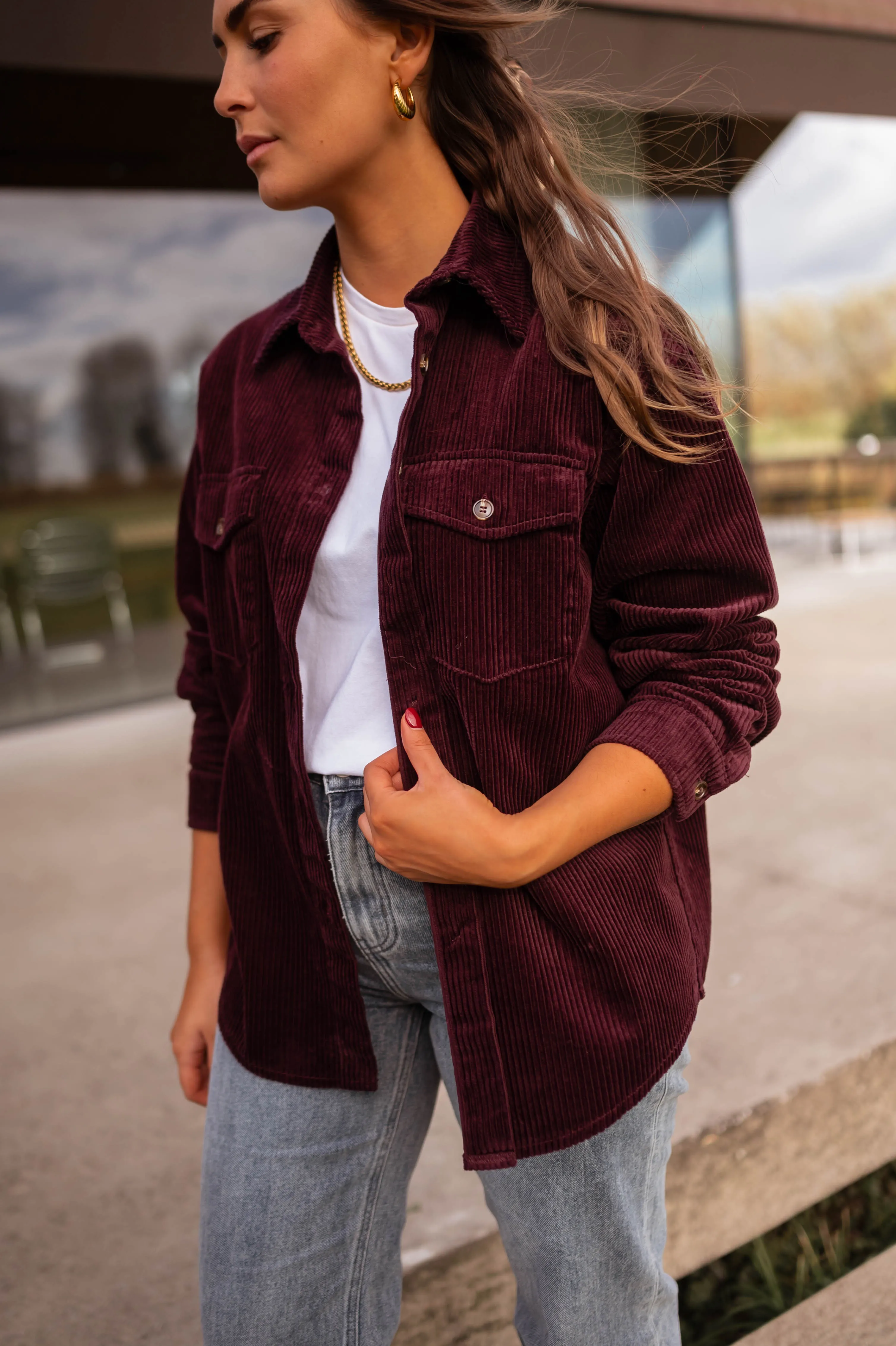 Burgundy Lopa Shirt