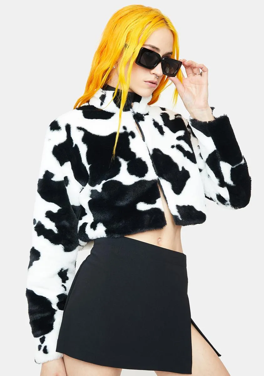 Calf Of Me Cow Print Jacket