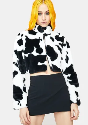 Calf Of Me Cow Print Jacket