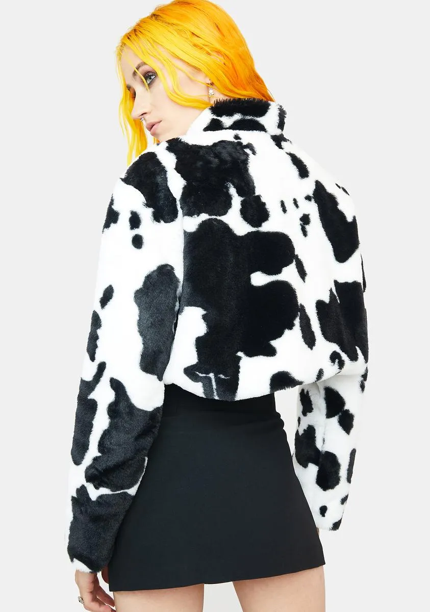 Calf Of Me Cow Print Jacket