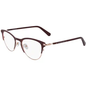 Calvin Klein Jeans Women's Eyeglasses - Burgundy and Rose Gold Frame | CKJ20302 603