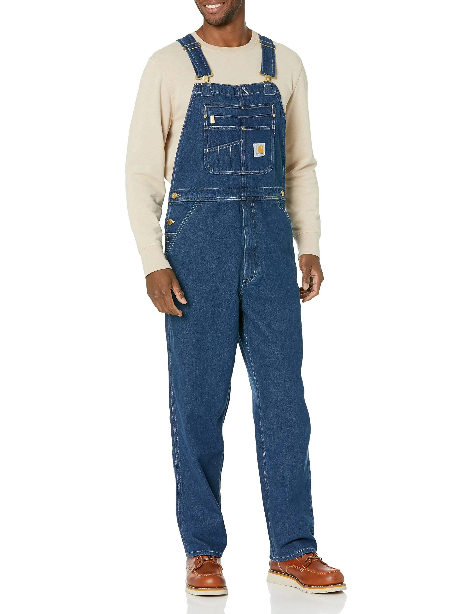 Carhartt 104672 Men's Loose Fit Denim Bib Overall