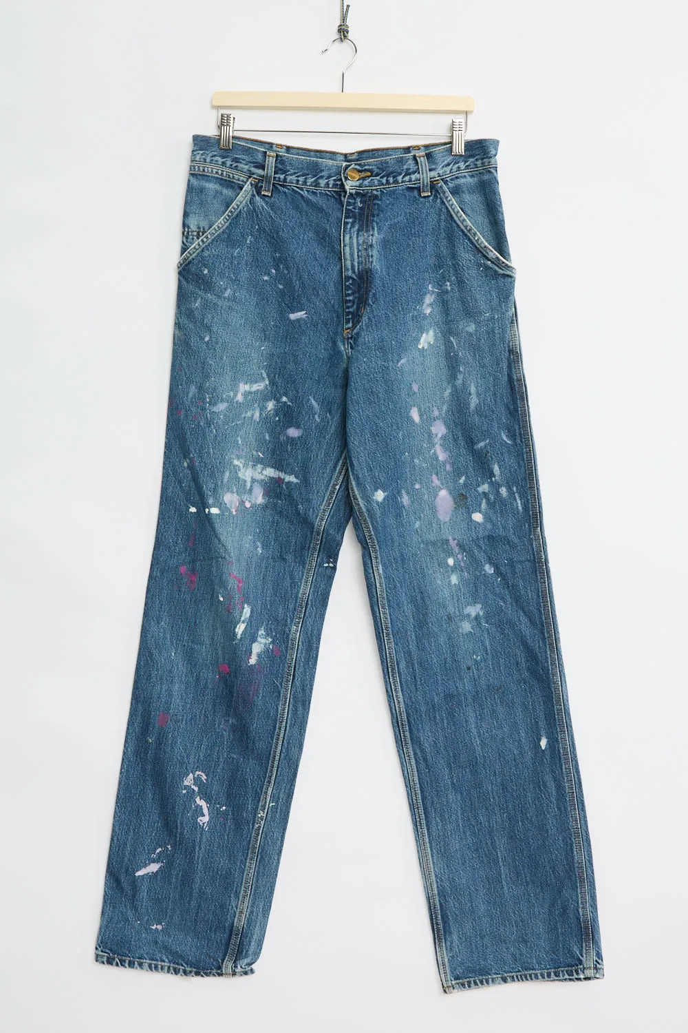 Carhartt denim jeans paint-splattered (w33)