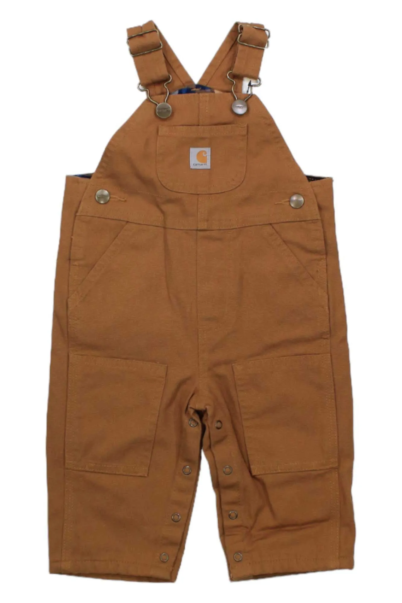 Carhartt Toddlers' Cavas Flannel Lined Bib Overall