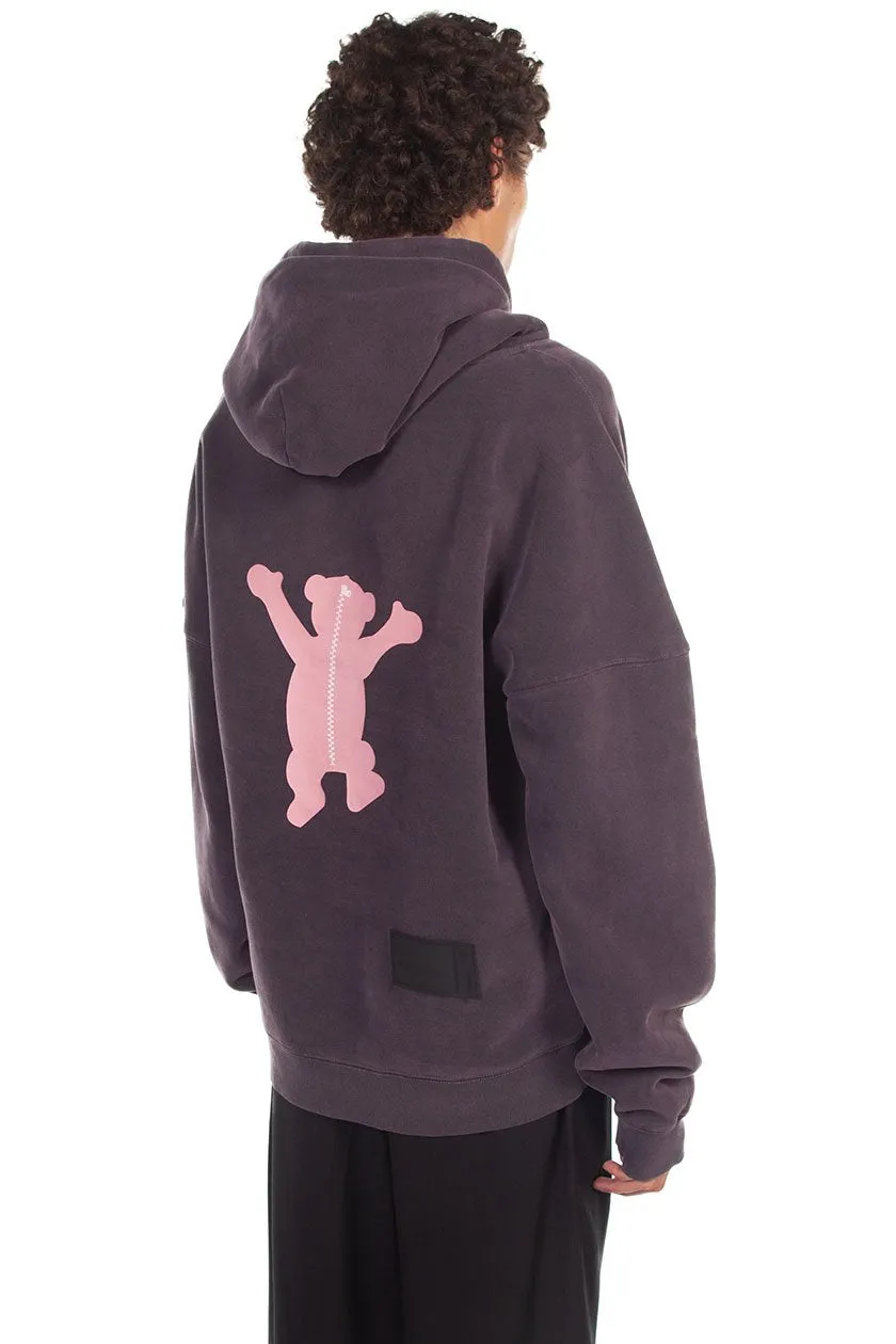 Charcoal We11done Teddy Hoodie