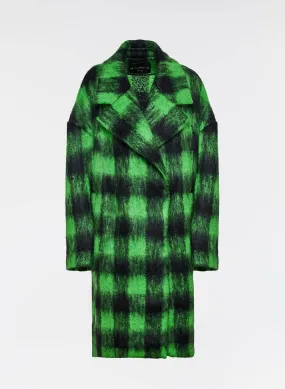 Checked Maxi Coat