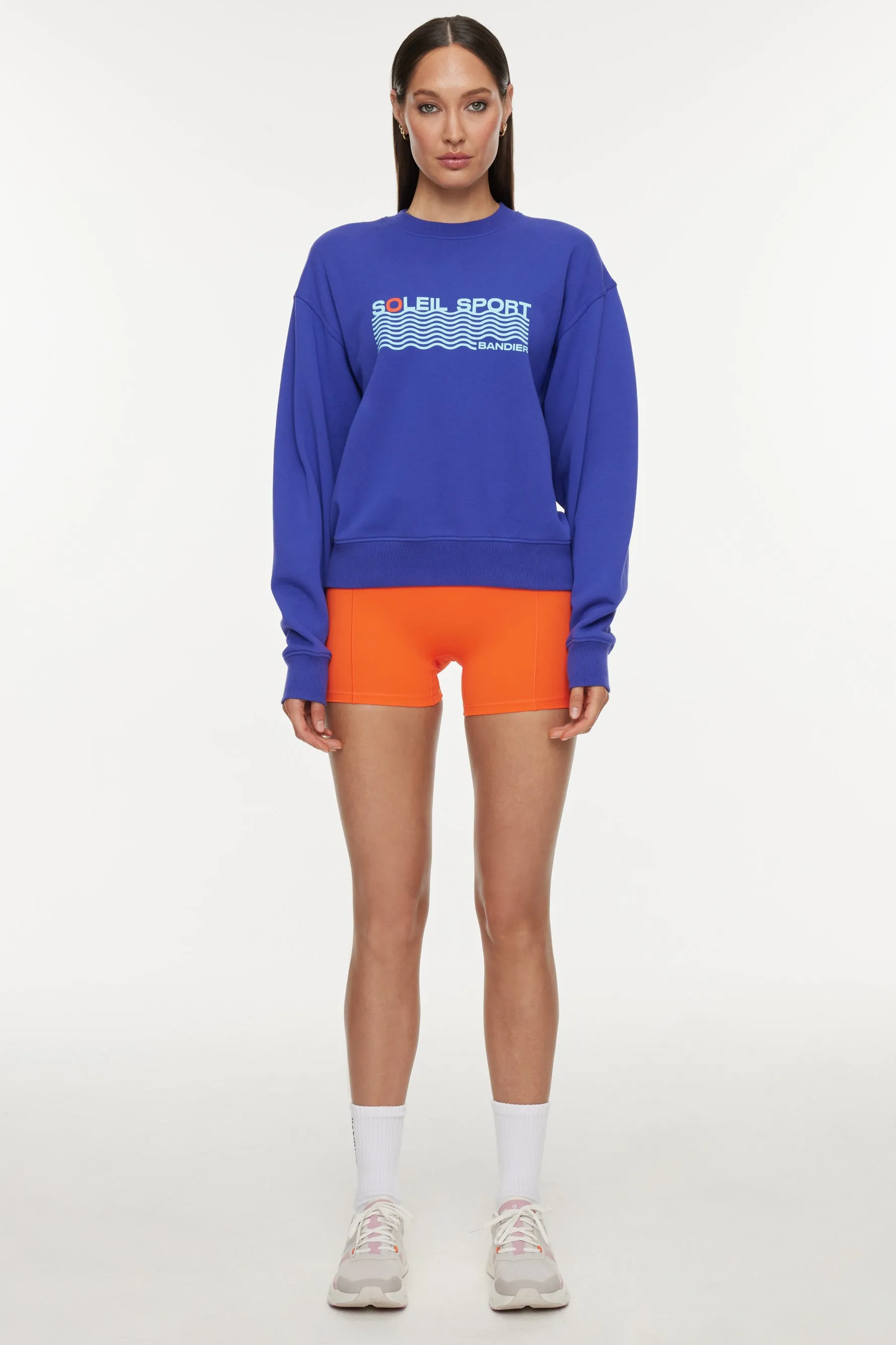 Classic Soleil Sport Crew Neck Sweatshirt - Spectrum Blue