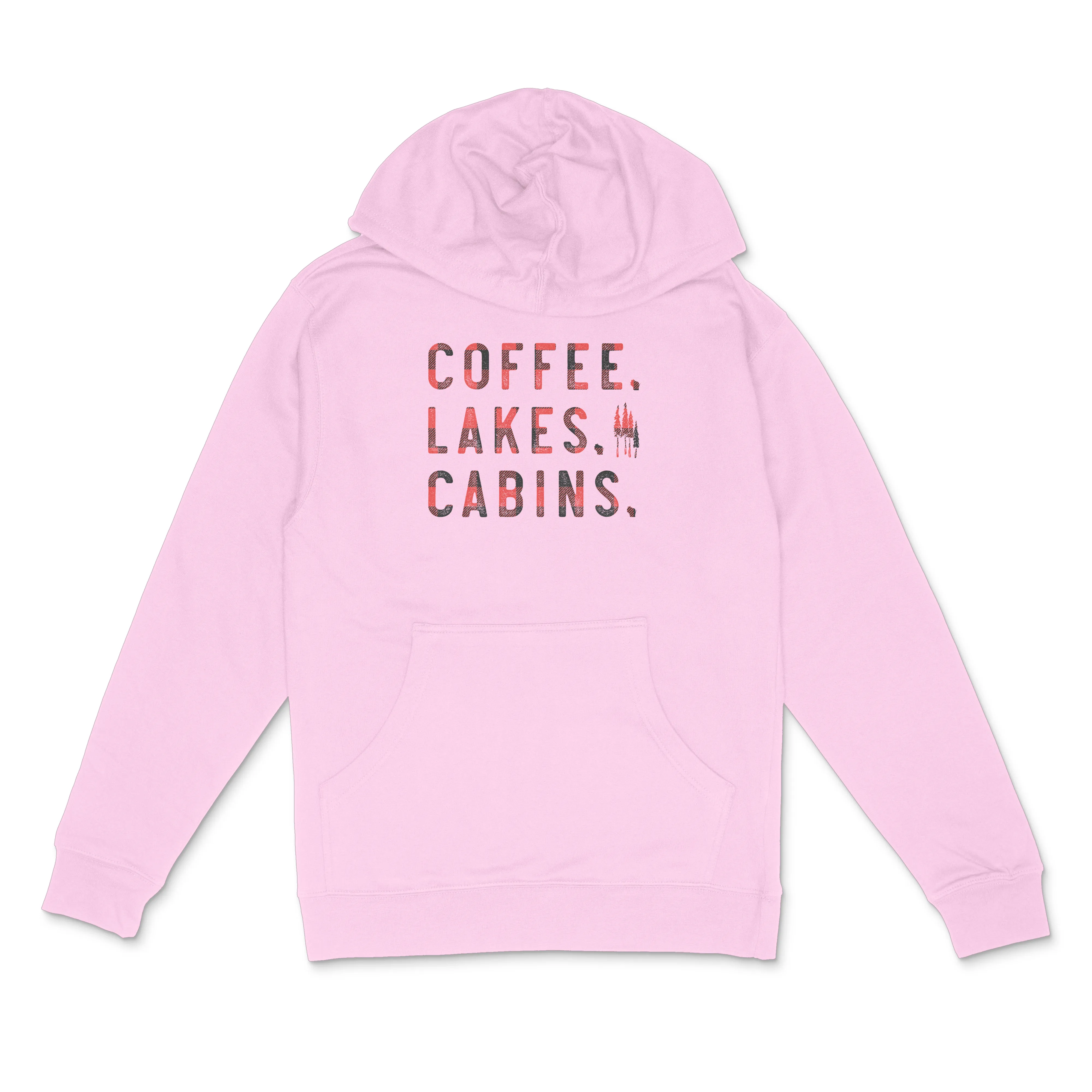 Coffee Lakes Cabins WI Midweight Hoodie