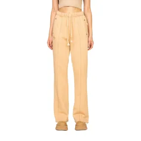 Compass Classic Cross Flared Sweatpants In Wheat