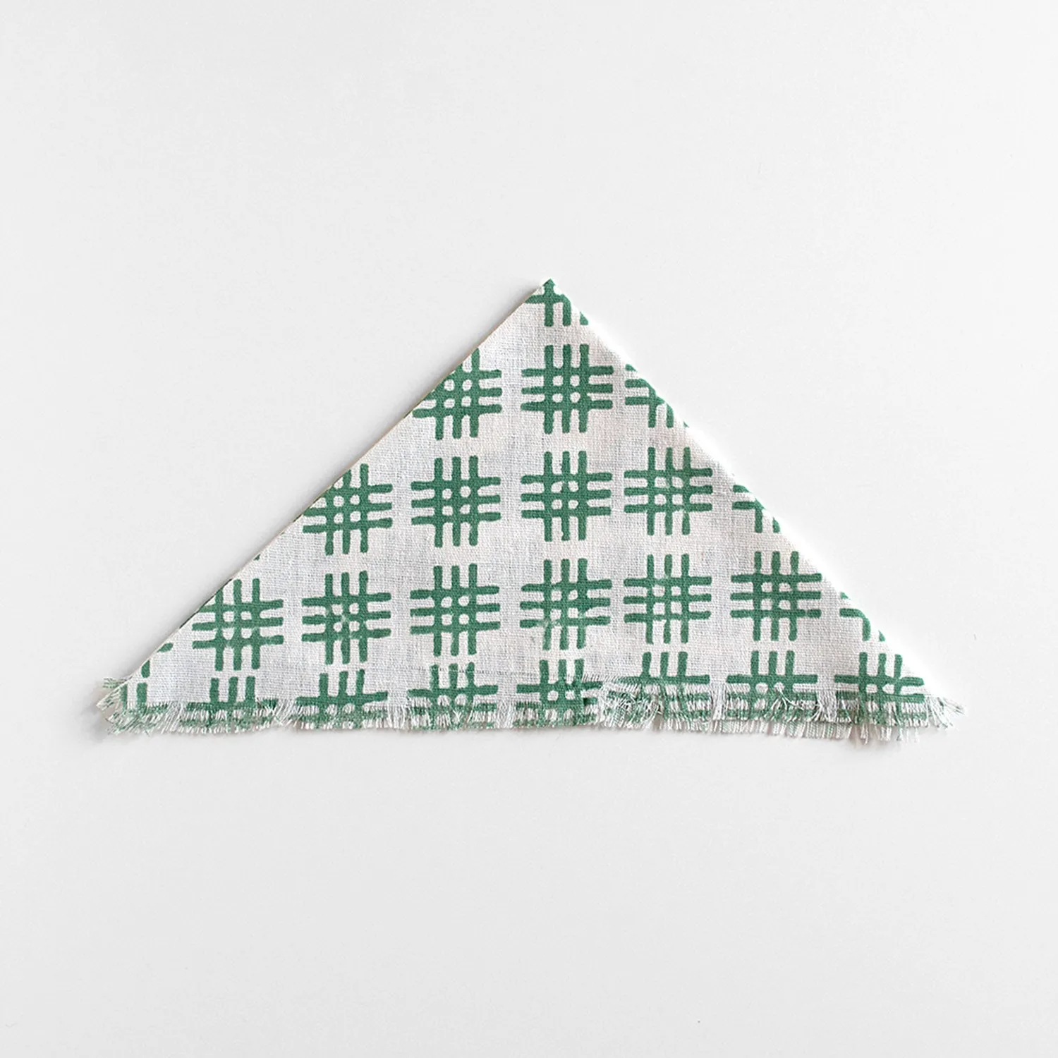 Cotton Dolls/Teddy Head Scarf/Neckerchief - Green Check