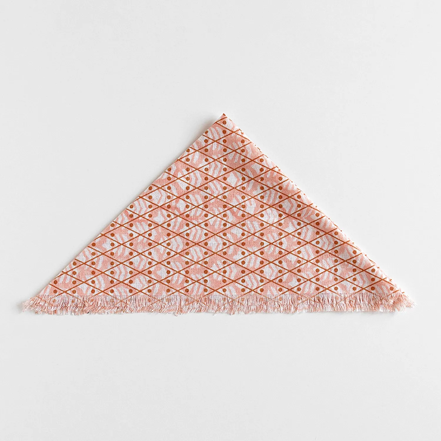 Cotton Dolls/Teddy Head Scarf/Neckerchief - Pink Domino