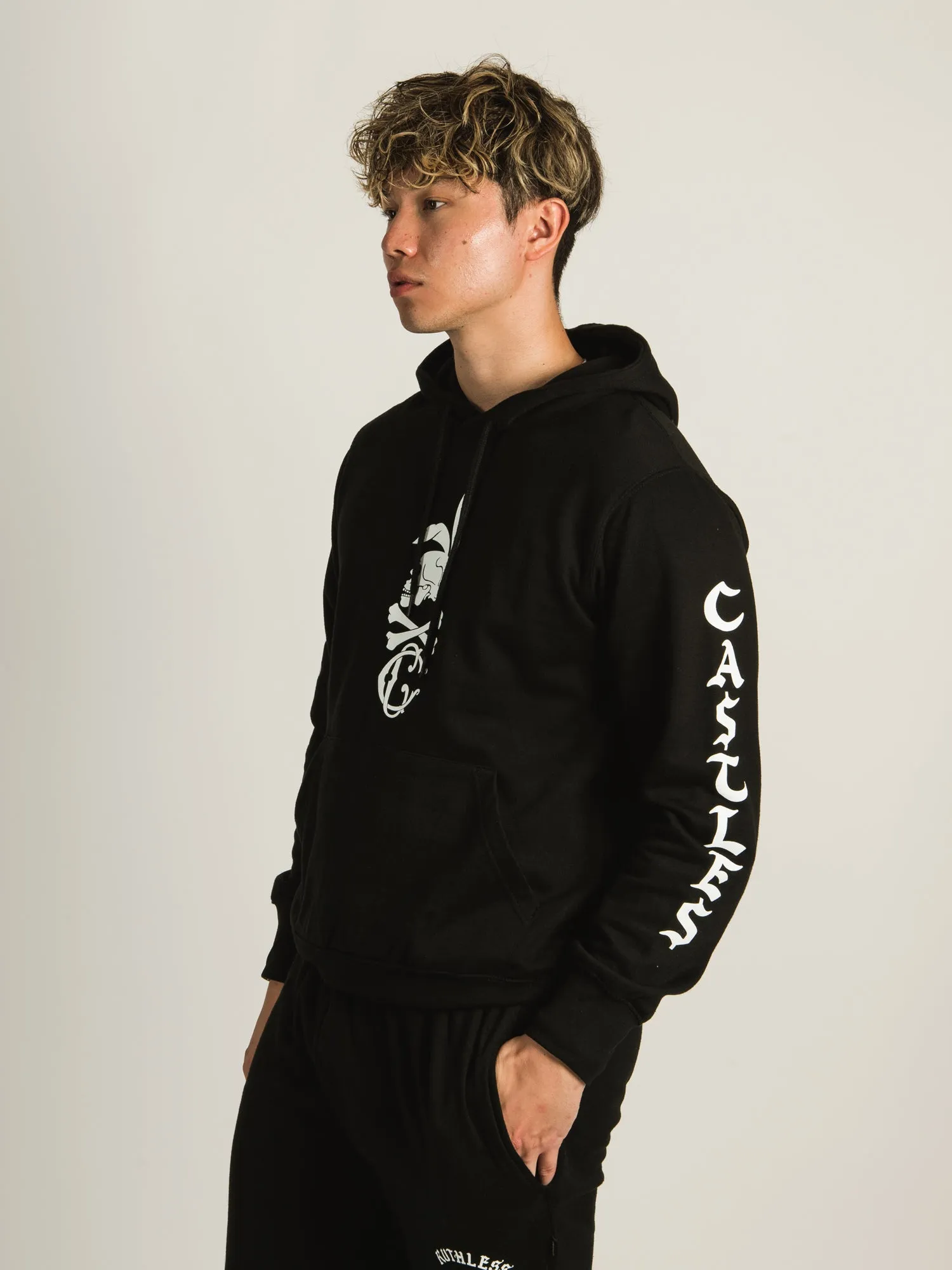 CROOKS & CASTLES CROOKS SKULL BUNNY X-BONE PULLOVER HOODIE