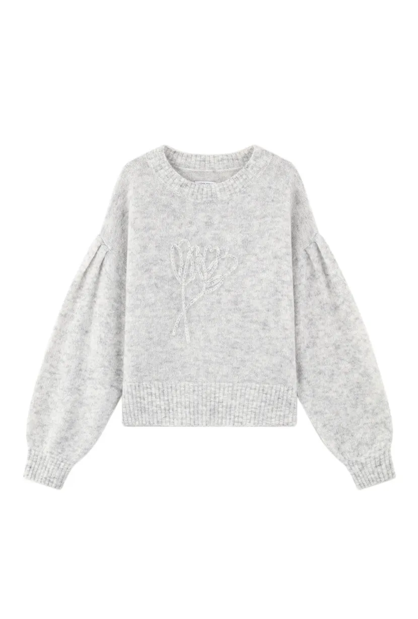 Deidre Mohair Sweater - Cool Grey