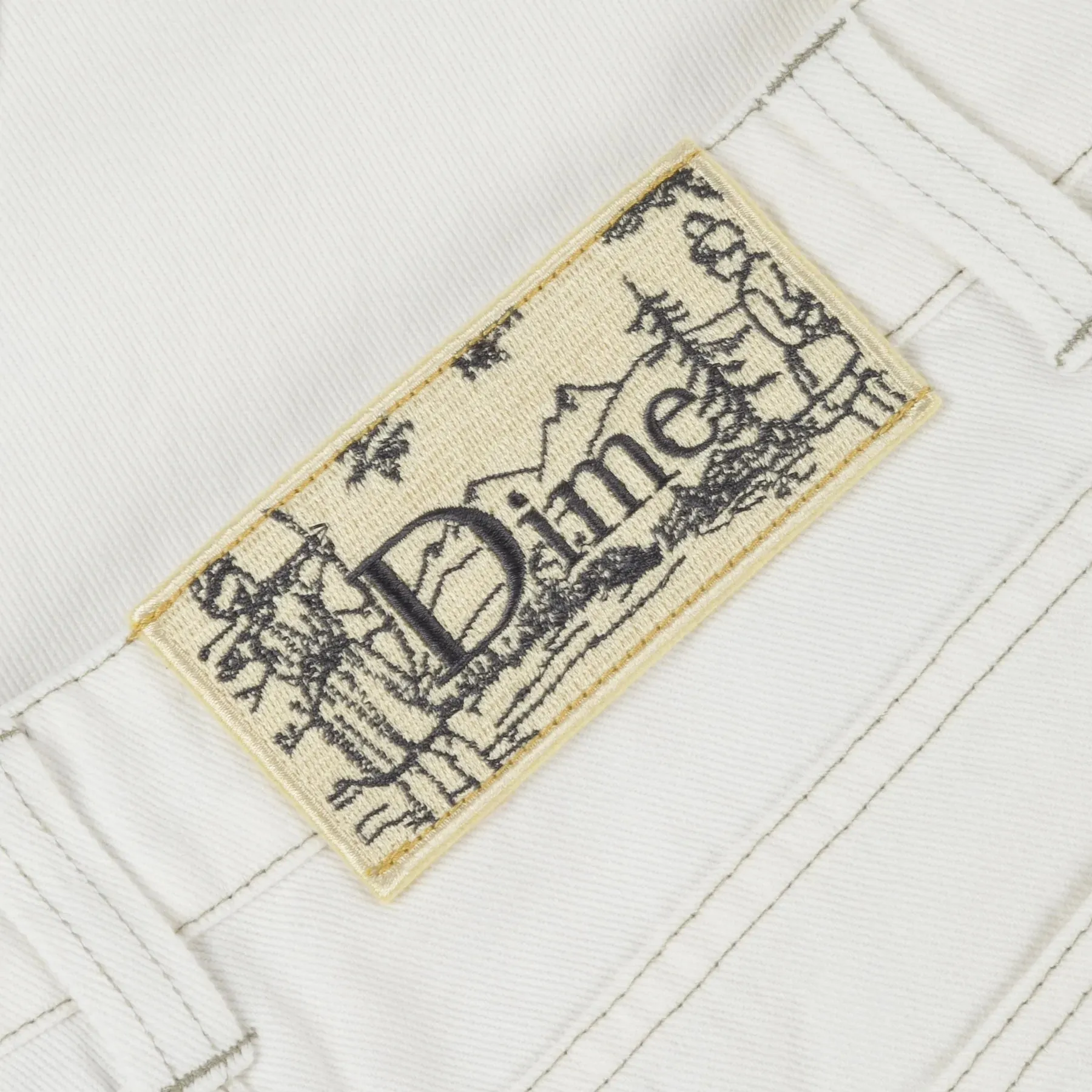 Dime MTL Baggy Denim Pants - Off White