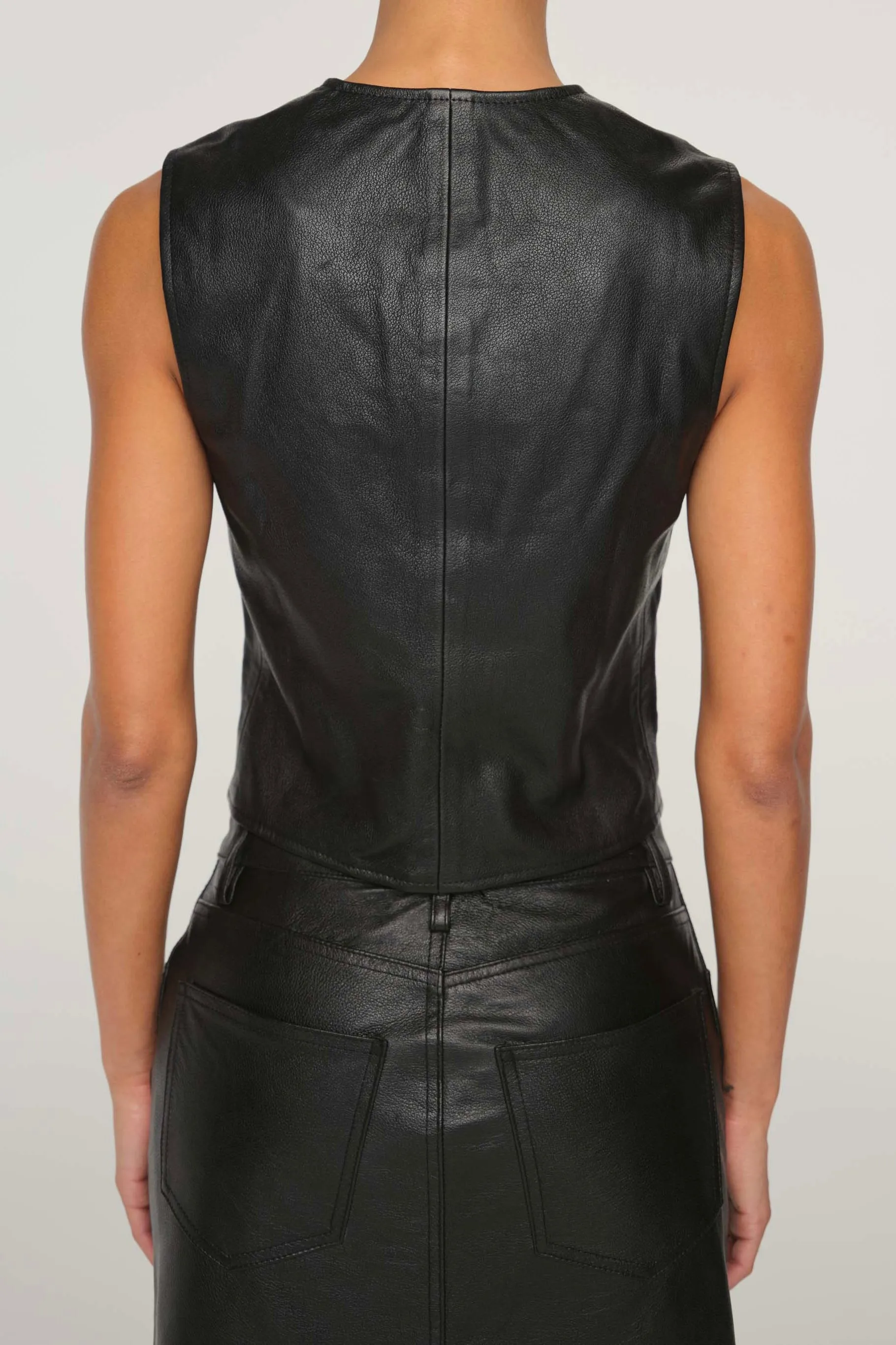 DL1961 - Leather Vest (Obsidian)