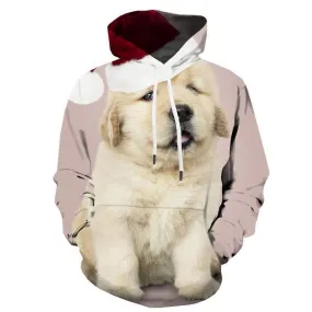 Dog Hoodie Men Animal Sweatshirt Printed Christmas Hoody Anime Lovely Hooded Casual